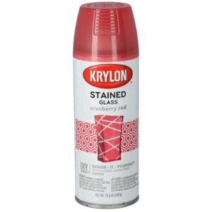 Krylon Stained Glass Spray Paint Cranberry Red 11.5oz Krylon Stained Glass Spray Paint Cranberry Red 11.5oz